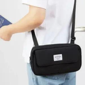 [패션] 깔끔한 가족 여행용 크로스백 1P 여권 티켓 수납 가방 옆 포켓 소형여행