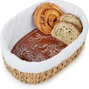 양키홈 빵 워머 바구니 돌 토르티야 서빙용 물 히아신스 새로운 가정용 선물