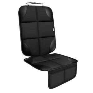 용 밀색 카시트 보호대 두꺼운 패드 미끄럼 방지 백킹이 있는 내구성 600D 패브릭 방수 커버 프린트 없음