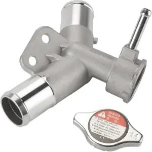 밀폐 캡 상부 라디에이터 필러 넥 수도관이 있는 알루미늄 엔진 냉각수 - 도요타 야리스 2007-2018 호환