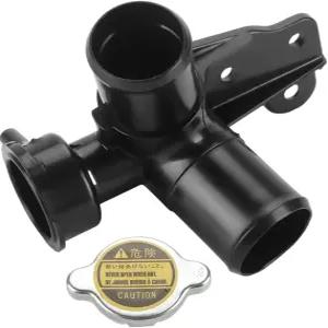 엔진 라디에이터 필러 넥 및 밀폐 캡 상부 냉각수 수도관 - 현대 액센트 2012-2017 벨로스터 호환 부품