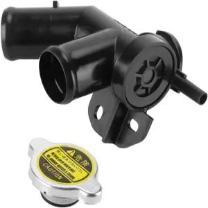 밀폐 캡 상부 라디에이터 필러 넥 수도관이 있는 엔진 냉각수 - 닛산 무라노 2009-2014용 2011-2017 퀘스트