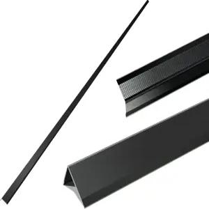 알루미늄 합금 블랙 코너 가드 벽용 21Ga 두께 벽 모서리 보호대 직각 L자형 금속 인치-10PCS
