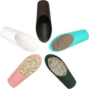 5개의 PCS 분재 흙 스쿱 플라스틱 정원 다채로운 작은 가꾸기 도구 화분 양동이 삽 꽃 심기 재배