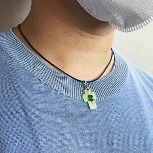 행운고리 야광 네잎클로버 키링 키링 클로버 행운