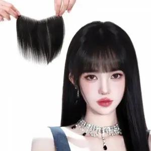 언니네 가발 접착식 인모 헤어라인 부분가발 접착면2cm 16x17cm