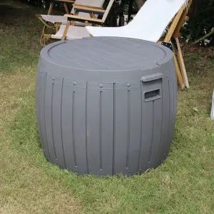 원형 야외 보관함 버킷 방수 수납 농막 간이