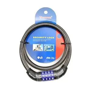 [셀러에이드]자물쇠 자전거자물쇠 번호키 거치식 강철와이어락