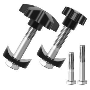 다양한 접이식 롤레이터 모델과 호환되는 2세트 드라이브 워커 부품 교체용 노브 키트(1.34인치 및 1.73인치 M6 나사봉, 0.75인치 반원형 와셔, 십자형 별 모양 포함)