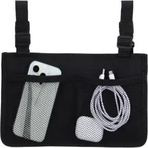 휠체어 가방 사이드백 컵 홀더 팔걸이 파우치 워커 롤레이터 모빌리티 스쿠터 전동 액세서리용