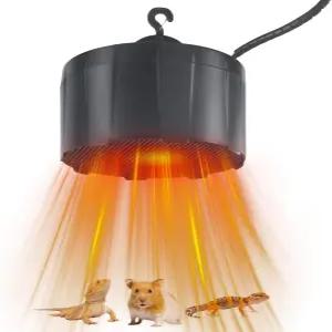 DGE 파충류 히터 팬 수염 용의 200와트 베이킹 스팟 히트 및 양서류용 블랙