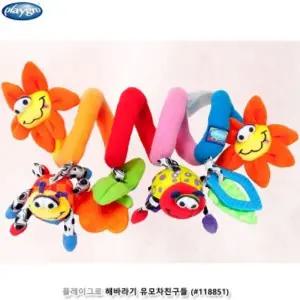 해바라기 유모차친구들 (118851)걸이 딸랑이 모빌 강아지 아기놀이 감각발달 장난감 촉감