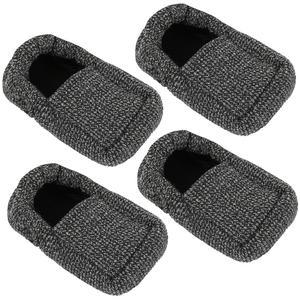 바이브 워커 스키 글라이드 커버 4 PCS - 접이식 워커용 액세서리 시니어용 헤비 듀티 탈착식 패딩 교체 캡 프리컷 패딩, 롤레이터 테니스공, 실내, 실외용 발 슬라이더