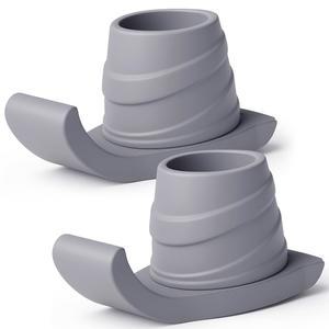 바이브 워커 스키 글라이더 (2팩) - 시니어용 접이식 워커용 액세서리 뒷다리용 발 슬라이더 교체 부품, 쉽게 미끄러짐 하드우드 바닥 및 실외용 유니버설 핏 스키드