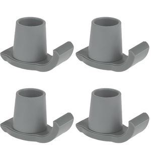 매직오렌지 워커 글라이드 스키, 4개의 범용 핏 스키 글라이드, 사용하기 쉬운 러버 발 교체(그레이)