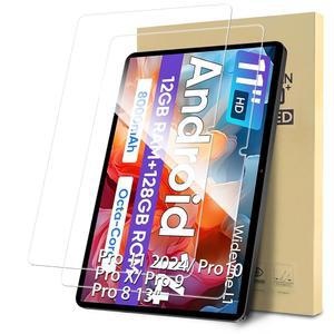 컬러룸 태블릿 C5 11인치 안드로이드 14 태블릿, 강화 유리 투명 필름, 긁힘 방지, 9H 경도, 쉬운 설치와 호환되는 Supeak 2팩 화면 보호기