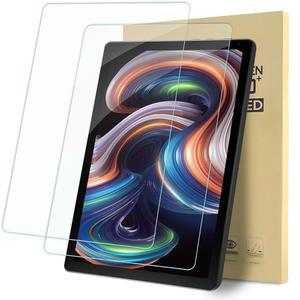 Evermyth Android 15 태블릿 10인치와 호환되는 Supeak 2팩 화면 보호기, 강화 유리 투명 필름, 긁힘 방지, 9H 경도, 쉬운 설치