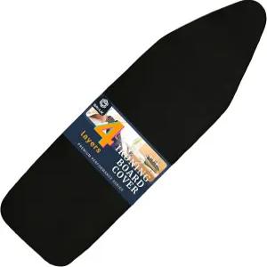 SAVUK 다리미 보드 커버 및 패드(스탠다드 사이즈 15인치 X 54인치) 조절 가능한 탄성 가장자리 핏 추가