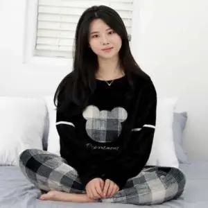 극세사 수면 잠옷 수면잠옷 수면바지 겨울홈웨어