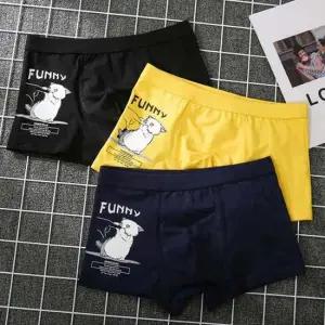 고양이 프린팅 남자 드로즈 팬티 남친 기념일 선물