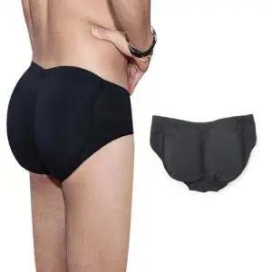 남성 블랙색상 멋진 바지핏 멋남 엉뽕 팬티(패드2P)