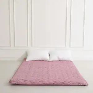 이불세트 더크린 바닥요매트 핑크 싱글1인용(요커버/요솜)