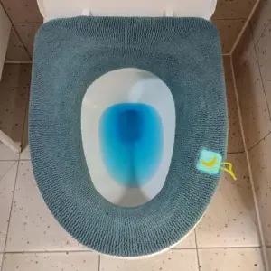 변기 따뜻한 소프트 변기커버 손잡이 세탁가능 중형 대형