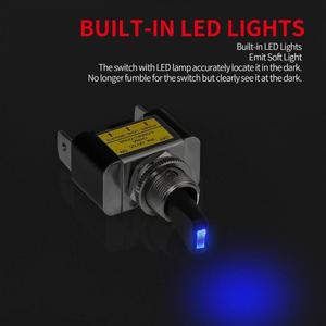 호환 2PCS 30A 12V LED 토글 스위치 조명 로커 SPST ON Off 2 3Pin 자동차 항공기