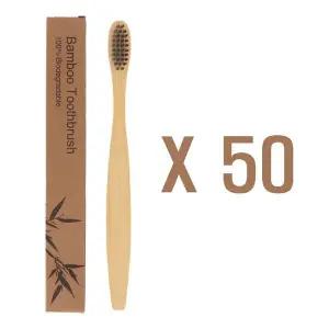 [셀러에이드]단체굿즈 대량구매 칫솔 블랙 50개 개별포장