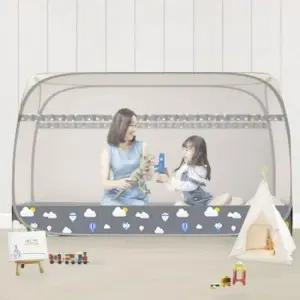 원터치모기장 방충망 아기 사각 원터치 텐트 모기장 침대