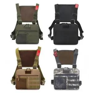 민물낚시조끼 체스트백 계류 루어 민물 낚시 등산 전술 조끼 가방