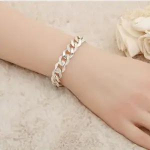 불교팔찌 (국내제조) 정장패션 실버 은팔찌(19cm)