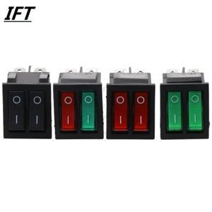 호환 더블 라이트 스위치 로커 방수 ON-OFF  KCD6 보트 전원 1개  KCD8  6PIN  16A  250V  20A  125V