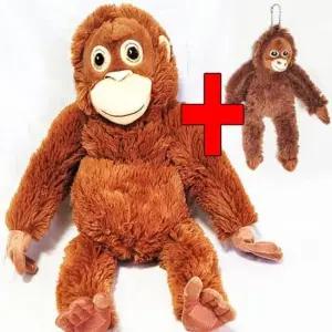 90cm 오랑이인형 키링 세트 동물인형 오랑우탄 원숭이 봉제인형 애착인형 오랑이열쇠고리 백링 키홀더