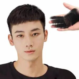 언니네 가발 붙이는 인모 헤어라인 부분가발 접착면1.2cm 16x4cm