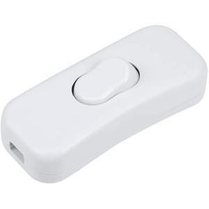 호환 전등 스위치 흰색 110 -250V 인라인 ON/OFF 테이블 책상 램프 코드 케이블 토글 로커 LED 조명 제어