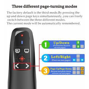 프레젠테이션 클릭기 있는 POWERPOINT용 PO 발표자 기능이 볼륨 리모컨 무선 조절