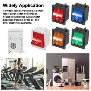 호환 레드 라이트 120V 로커 토글 스위치 ON OFF 헤비 듀티 DPST 4 핀  15  30A  250V  KCD2 KD4  10 개