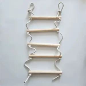 원목 줄사다리 실내 그네 교구 놀이기구 매달리기 등반 로프 어린이집 교육용 운동