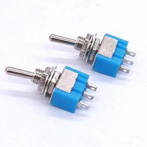 호환 10Pcs SPDT 미니 토글 스위치10pcs 3 핀 위치 ON/Off/ON 소형 AC 125V/6A MTS-103