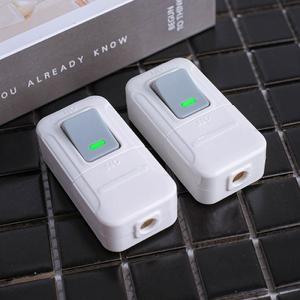 호환 보트 모양 스위치 소형 로커 단추 와이어링 화이트 핸드 핀치 침대 옆 가전 푸시 818  1 개