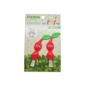 피크민 헤어클립 빨간 캐릭터핀 귀여운악세사리 소품 굿즈 집게핀 포인트