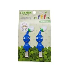 피크민 헤어클립 파란 캐릭터핀 귀여운악세사리 소품 굿즈 집게핀 포인트