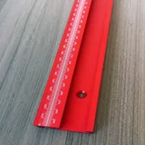 해이프 T자 눈금자 인테리어 자 합금 마킹 각도 스크라