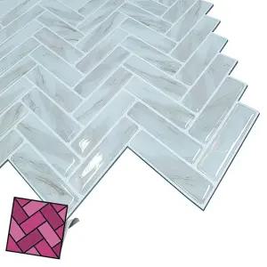 붙이는 타일 시트지 갈매기 벽돌 4T 402 스티커 접착식 벽스티커 데코