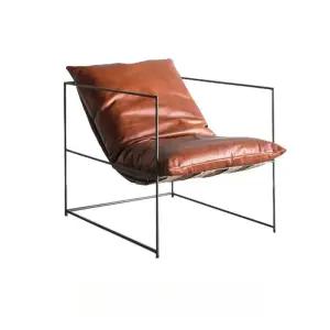 편한쇼파 1인용 철제 가죽 하얀색 스타일 원룸