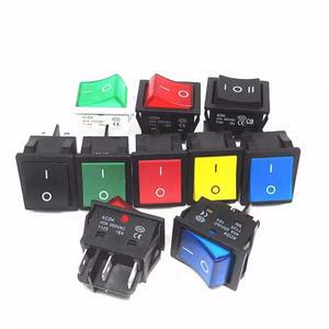 호환 1PCS 용접기 고전류 보트 스위치 40A 고전력 워핑 전원 공급 장치 KCD4 라이트 4 다리 빨간색 녹색