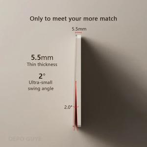 호환 초박형 유리 LED 조명 스위치  EU 벽 전원 단추 온 오프 패널 로커 전기 220V  1  2  3/4 갱  2 웨이