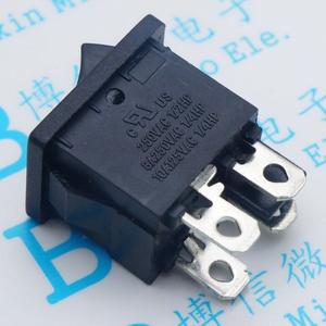 호환 KCD1-104 로커 스위치  보트 전원 블랙 4 핀 2 단자  21x15mm  5PCs/로트