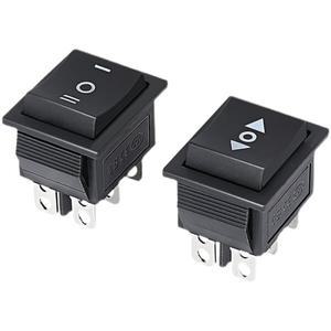 호환 자동 리셋 순간 전원 스위치  6 핀 블랙 로커 ON-OFF-ON 3 16A  250VAC  20A  5개 KCD4